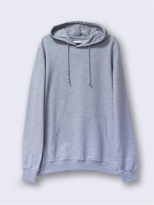 Cotton Wear Худи оверсайз с капюшоном, серый