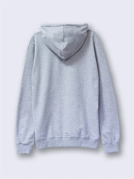 Cotton Wear Худи оверсайз с капюшоном, серый, фото 2