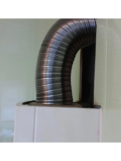 TORTORG GERAGROUP Гофрированный газоход 2м D60мм сталь (жаропрочный), 2 м, фото 6