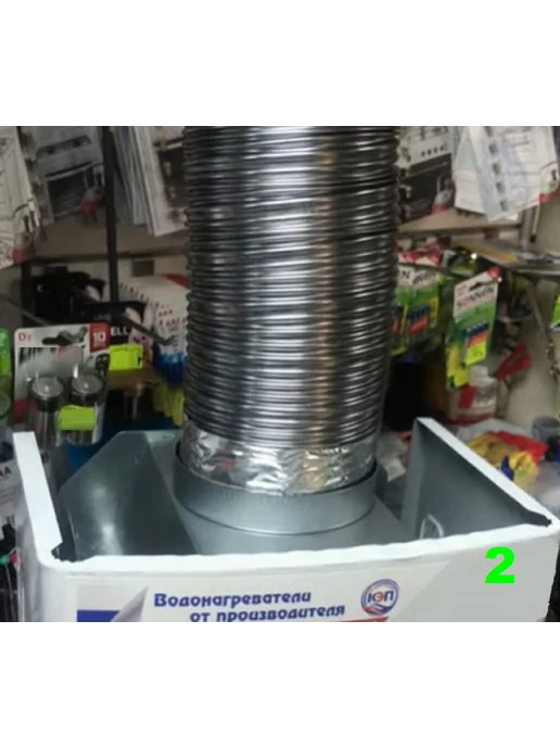 TORTORG GERAGROUP Гофрированный газоход 1м D80мм сталь (жаропрочный), 1,5 м, фото 8