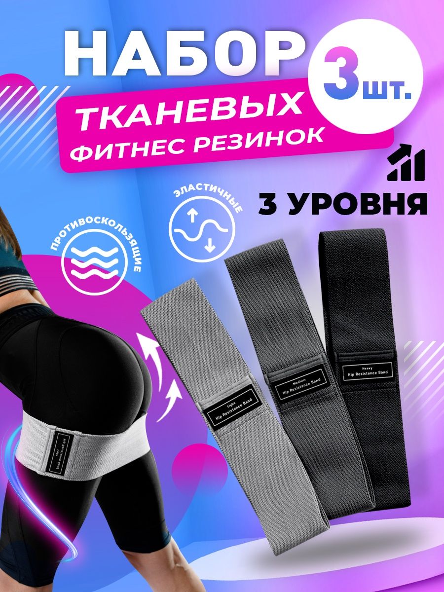 Тканевые фитнес резинки