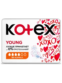 Гигиенические прокладки Kotex Young Normal 10 шт Kotex 138693112 купить за 379 ₽ в интернет-магазине Wildberries