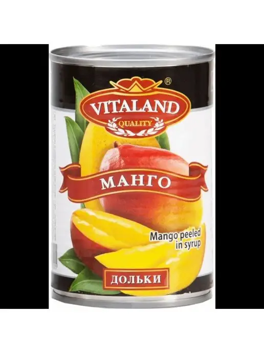 Vitaland Манго дольки в сиропе, вариант