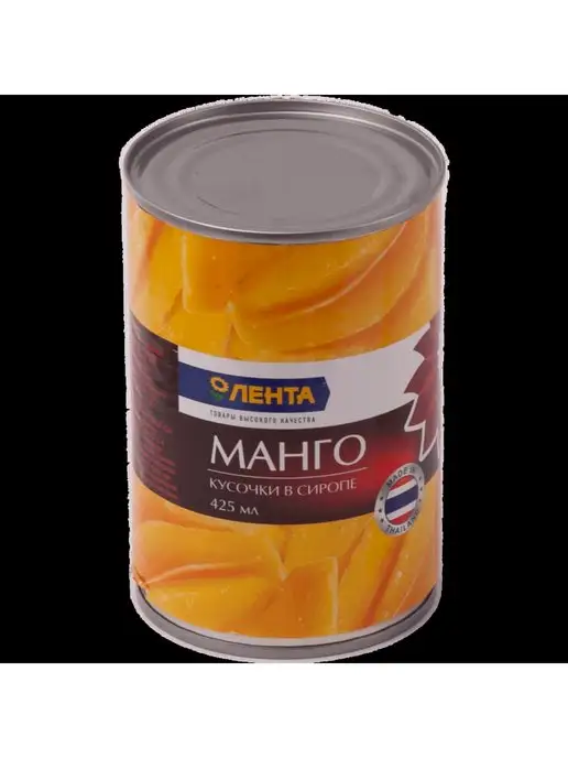 лента Манго кусочки в сиропе, вариант