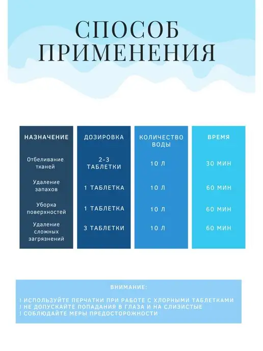 хлорные таблетки 300 шт для дезинфекции уборки отбеливания, и хлорка, фото 5