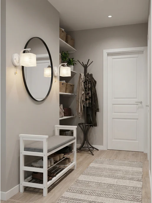 ECO Interior Светильник настенный, бра в белом цвете, белый, фото 4