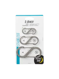 Карабин S-Biner Stainless Steel Dual Carabiner #2,3,4 - 3 шт Nite Ize 138755517 купить за 1 851 ₽ в интернет-магазине Wildberries