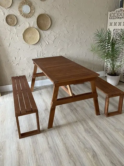 Garden story Скамья садовая из массива сосны, коричневый, фото 2