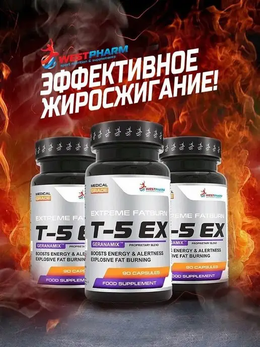Westpharm T-5 EX, 90 капсул, вариант, фото 4