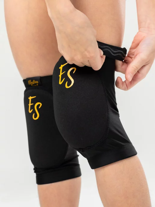 Elastica Sport Наколенники для художественной гимнастики, 4-16 лет, черный, фото 5