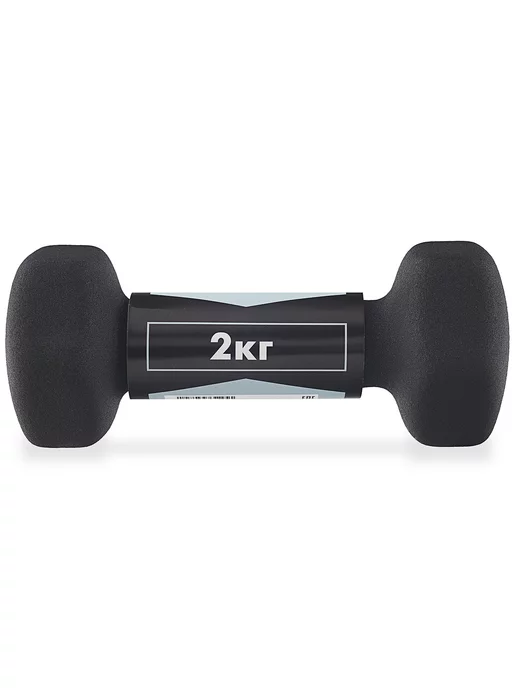 MOVERTEX Гантели 2 шт неопреновые 2 кг для фитнеса, 2 шт, 2 кг, фото 3