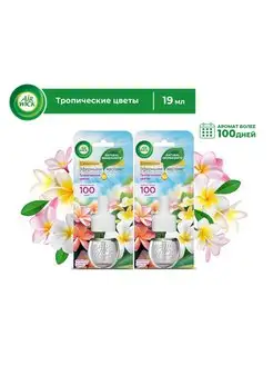 Сменный флакон для диффузора Тропические цветы 2шт по 19мл Air Wick 138818665 купить за 781 ₽ в интернет-магазине Wildberries