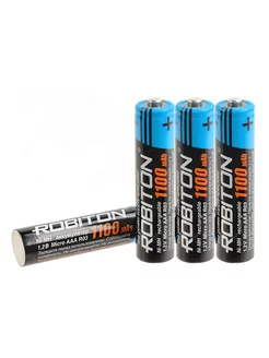 4шт мизинчиковые аккумуляторы AAA 1100 mAh NI-MH Robiton 138835447 купить за 477 ₽ в интернет-магазине Wildberries