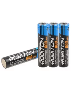 4шт мизинчиковые аккумуляторы AAA 600 mAh NI-MH Robiton 138835448 купить за 354 ₽ в интернет-магазине Wildberries