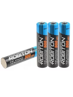 4шт мизинчиковые аккумуляторы AAA 900 mAh NI-MH Robiton 138835450 купить за 374 ₽ в интернет-магазине Wildberries