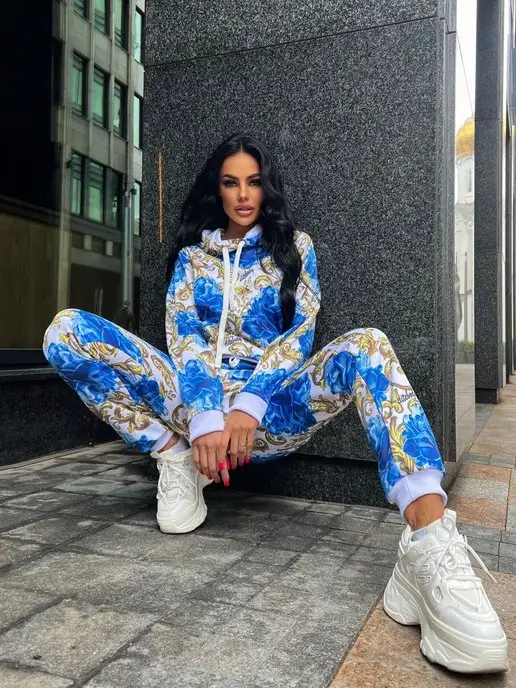 ELITEBODY Спортивный костюм с капюшоном, голубой, фото 2