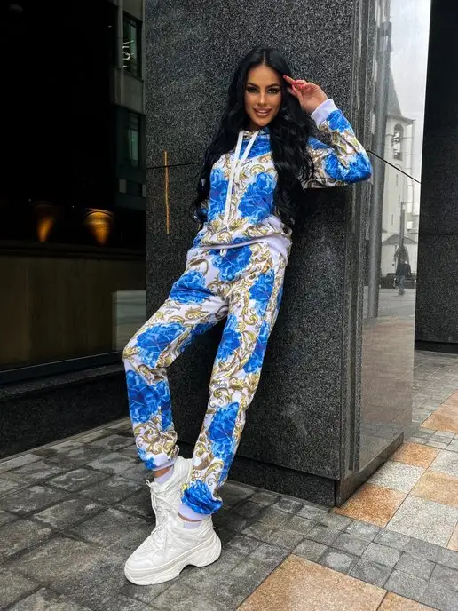 ELITEBODY Спортивный костюм с капюшоном, голубой, фото 3