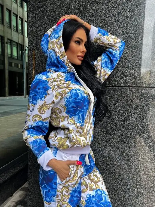 ELITEBODY Спортивный костюм с капюшоном, голубой, фото 8
