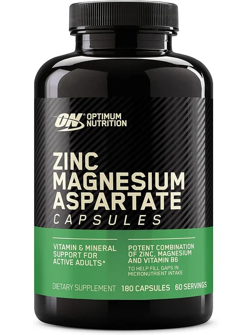 Optimum Nutrition ZMA ON бустер тестостерона цинк магний и витамин В6 180 капс, вариант, фото 6