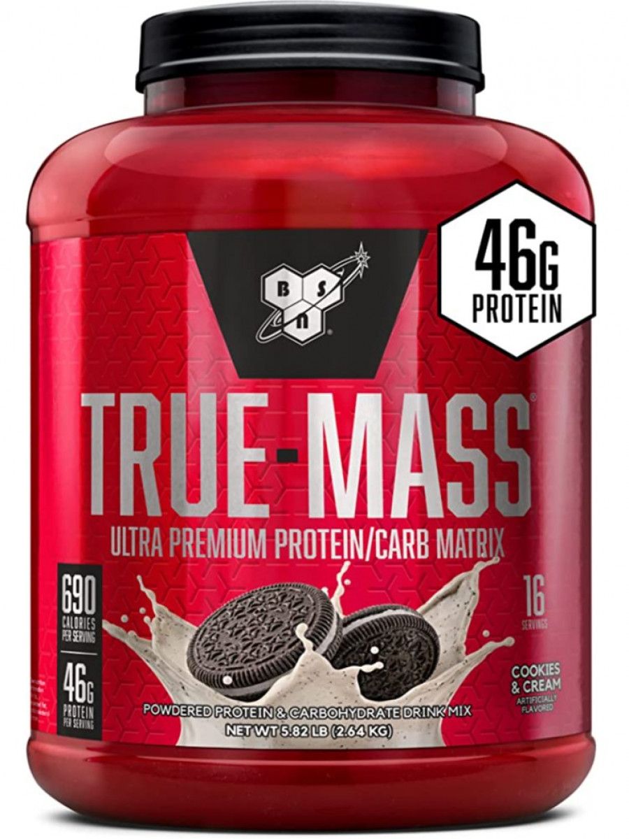 Протеин Mass Gainer. Гейнер шоколадный. Протеин бренды. BSN true-Mass 2640 г.