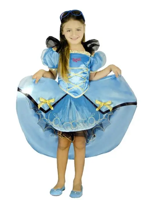 Disney Costumes Карнавальный костюм принцессы куклы, голубой