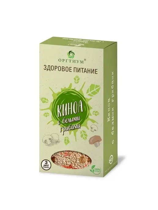 Оргтиум Киноа с белыми грибами, 1 шт. 180г, 1 шт, 180 г, фото 2