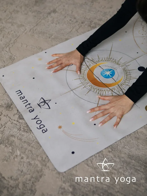 Mantra Yoga Коврик для йоги складной Тревел, голубой, фото 6