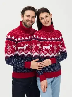 Свитер новогодний с горлом оленями мужской женский Stellato Knitwear 138963850 купить за 1 891 ₽ в интернет-магазине Wildberries