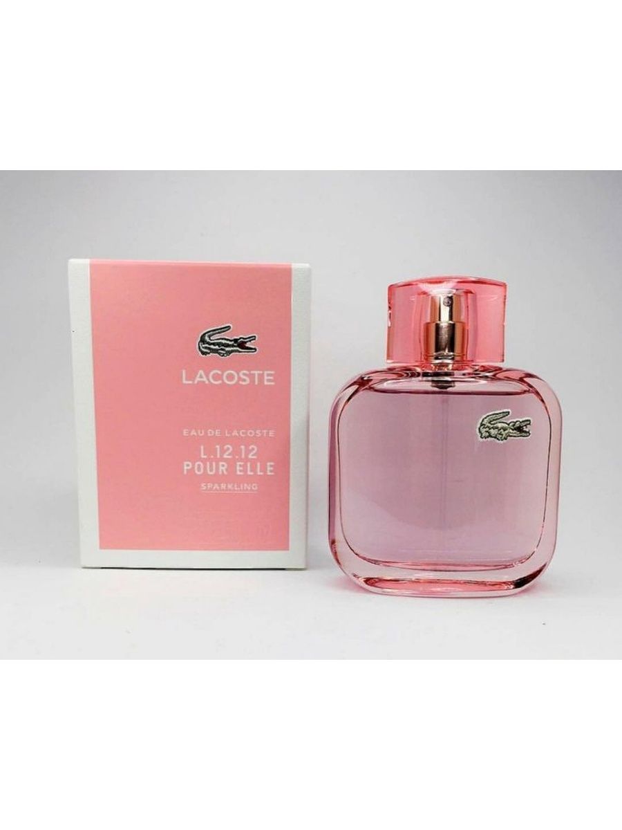 Лакосте розовые описание. Лакост Пур Эль 12.12 розовый. Lacoste l.12.12 Rose. Лакоста Спарклинг духи женские. Лакост Пур Эль Спарклинг.