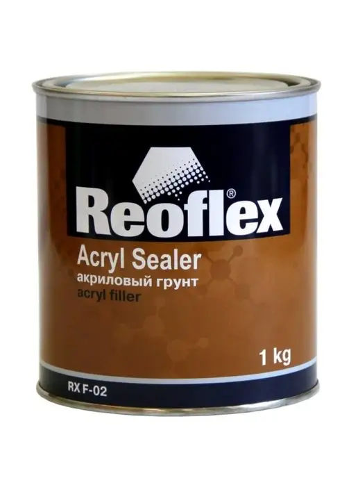 Reoflex Акриловый грунт 1К СЕРЫЙ (1кг), 1 кг, серый