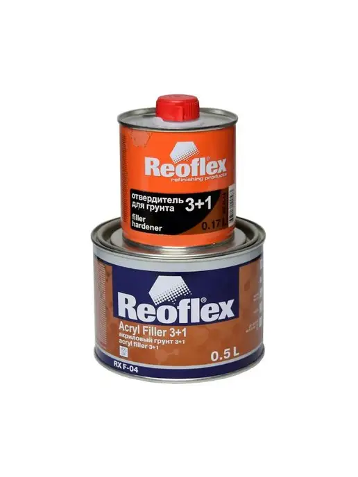 Reoflex Акриловый грунт 3+1 БЕЛЫЙ (0,5л+0,17л)