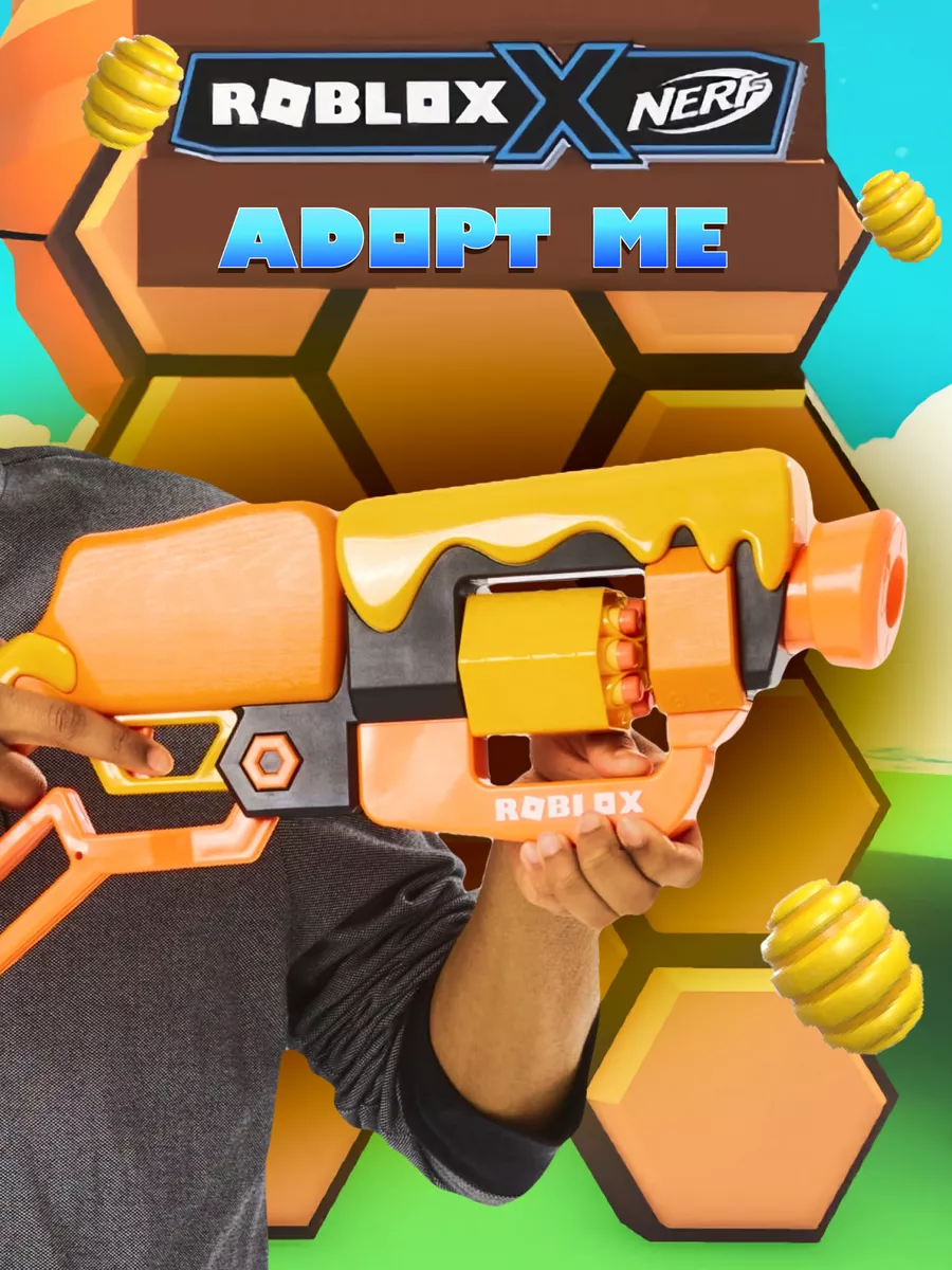 Бластер с мягкими пулями автомат Нерф Roblox Adopt Me NERF 138994222 купить  за 3 351 ₽ в интернет-магазине Wildberries