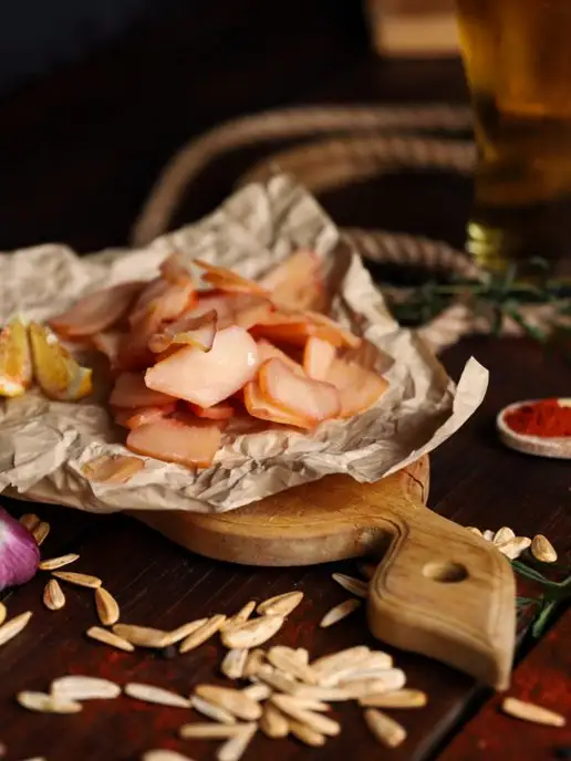 ТвойСнек Мясо кальмара солено сушеное, снек 1 кг, 1 кг, фото 7