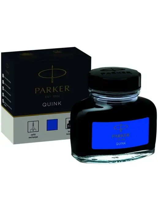 PARKER Чернила Pаrker "Bottle Quink" синие, смываемые, 57мл, 57 мл