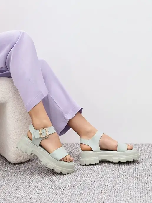 BETSY Босоножки на платформе, зеленый, фото 2