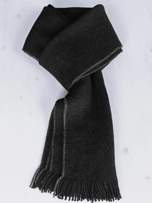 Infinity snood Шарф Зима теплый шерстяной, черный