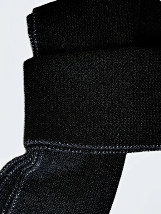 Infinity snood Шарф Зима теплый шерстяной, черный, фото 3