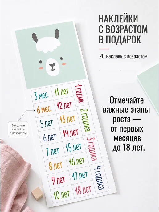 DomoSapiens Ростомер детский на стену 2 метра, 2 м, фото 2