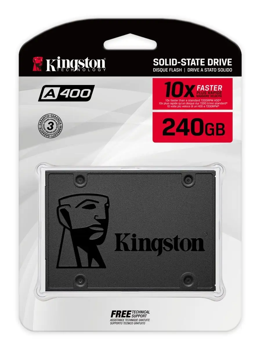 240 Гб Внутренний SSD диск Kingston 240 Gb 2.5 Sata III A400 Kingston  139104475 купить за 1 752 ₽ в интернет-магазине Wildberries