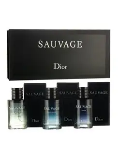 подарочный набор духов Dior Sauvage 3x30 ml набор духов для мужчин