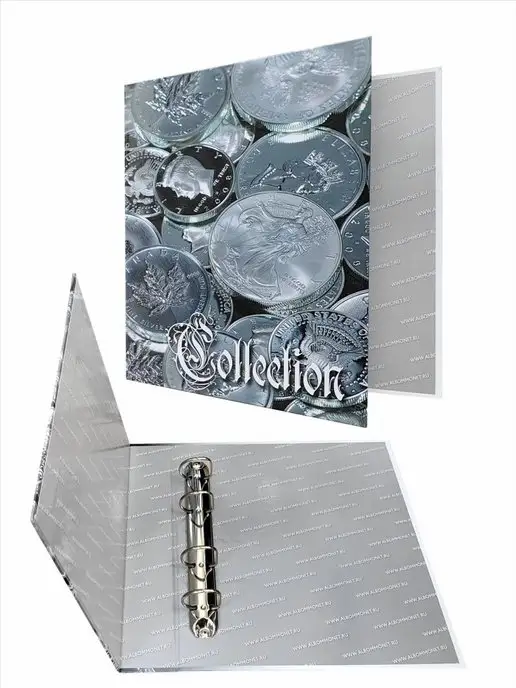Альбоммонет Альбом "COLLECTION", без листов, серый, фото 2