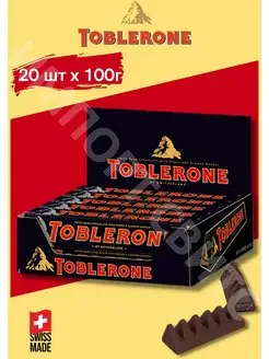 Тоблерон Dark 100 g x 20шт Toblerone 139198576 купить за 3 160 ₽ в интернет-магазине Wildberries