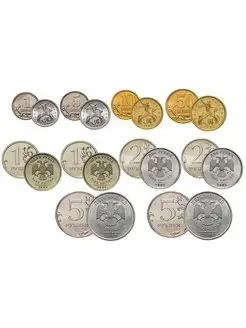 Набор из 10 регулярных монет РФ 2009 года. СПМД (копейки 1 Perevoznikov-coins 139230781 купить за 426 ₽ в интернет-магазине Wildberries