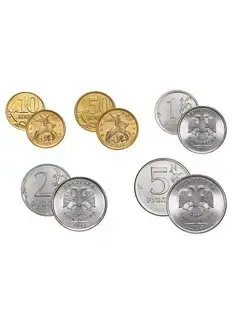 Набор из 5 регулярных монет РФ 2013 года. СПМД (10 коп. 50 к Perevoznikov-coins 139230818 купить за 577 ₽ в интернет-магазине Wildberries