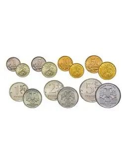 Набор из 7 регулярных монет РФ 1998 года. СПМД (1 коп. 5 коп Perevoznikov-coins 139230853 купить за 495 ₽ в интернет-магазине Wildberries