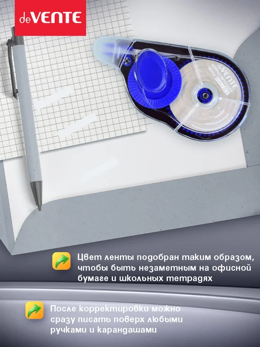 deVENTE Набор корректирующих штрих лент 6 шт по 4 метра, 30 м, фото 3