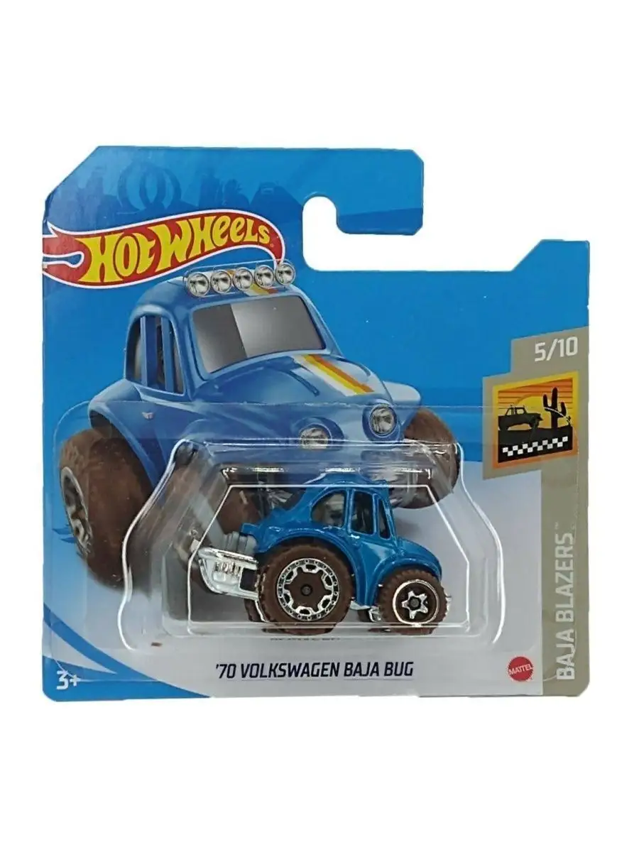 Машинка базовой коллекции 70 VOLKSWAGEN BAJA BUG Mattel 139241357 купить за  565 ₽ в интернет-магазине Wildberries