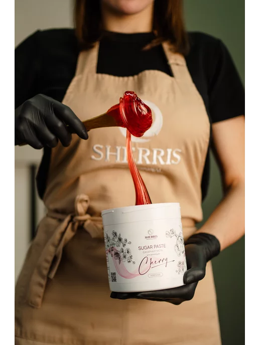 SHERRIS Professional Сахарная паста для шугаринга вишня ультрамягкая 1кг, 1 кг, фото 3