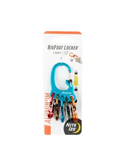 Брелок для ключей BigFoot Locker KeyRack Aluminum, голубой Nite Ize 139255749 купить за 1 451 ₽ в интернет-магазине Wildberries