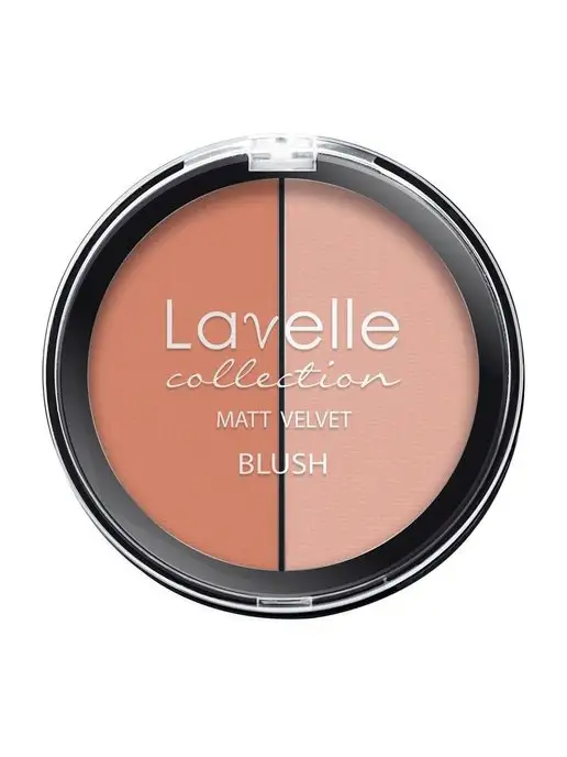 Lavelle collection Румяна для лица Matt Velvet Blush 2-цветные 5 г 03 персик, 5 г, фото 3